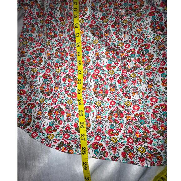 Lands' End Vibrant Blouse - Size 16W - Beautiful Paisley Pattern - Picture 6 of 9